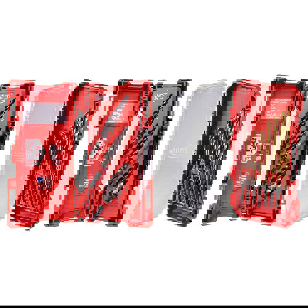 Step Drill Bits; Tool Material: Steel ; Number Of Hole Sizes: 27 ; Shank Type: Hex ; Hole Diameter: 1/8 to 1/2 ; Series: SHOCKWAVE ; Number Of Flats: 2